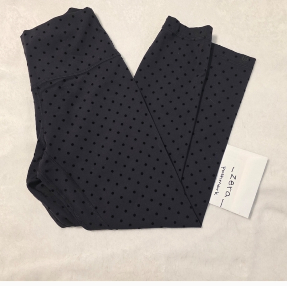NWOT Lululemon POLKA FLOCK Align Leggings Size 8 Polka Dot 28" Nulu - Picture 2 of 6